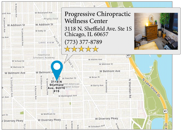 Progressive Chiropractic Wellness Center's Lakeview Chicago location on google map