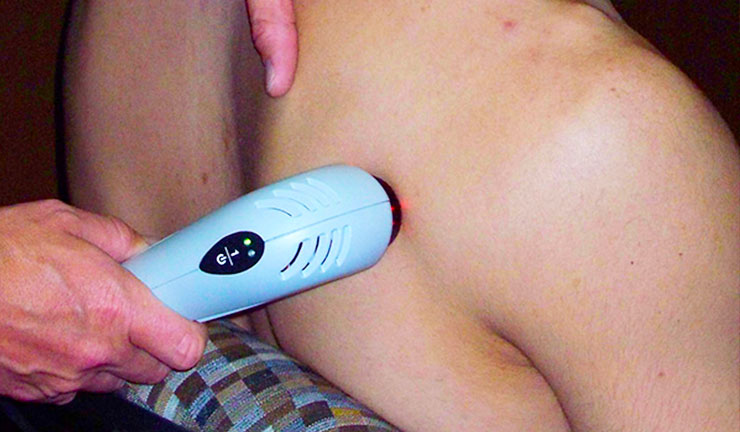 Photo of Progressive Chiropractic Wellness Center's cold laser therapy treatment
