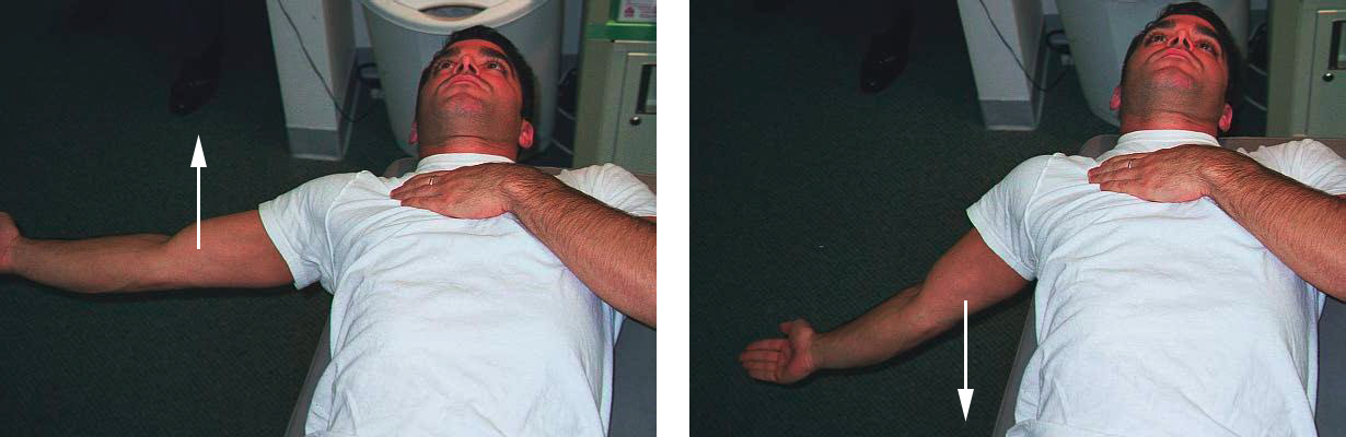 Dr. Ezgur performing Pectoralis Calvicular PIR / Self Stretch / CRS exersise